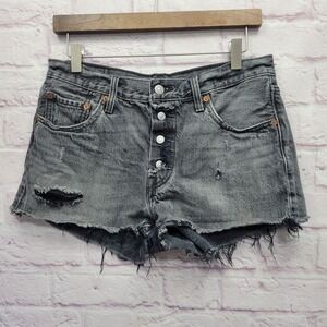 Levis 501 Cutoff Shorts Sz 29 Fits 31 Distressed Indie Sleaze Grunge Skater